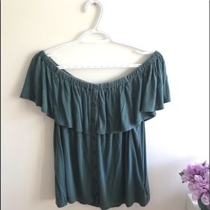 🌿 American Eagle Soft & Sexy Off-the-Shoulder Top